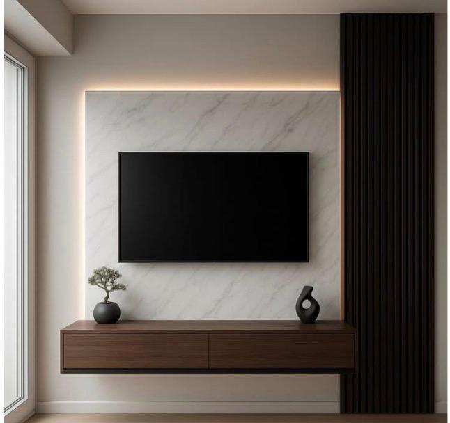 Custom TV Accent Wall Installation