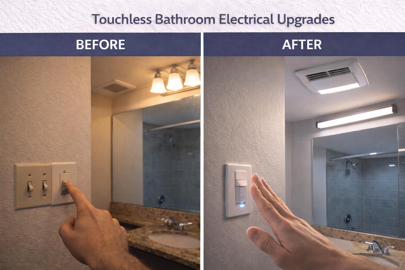 Touchless Bathroom Electrical Upgrades