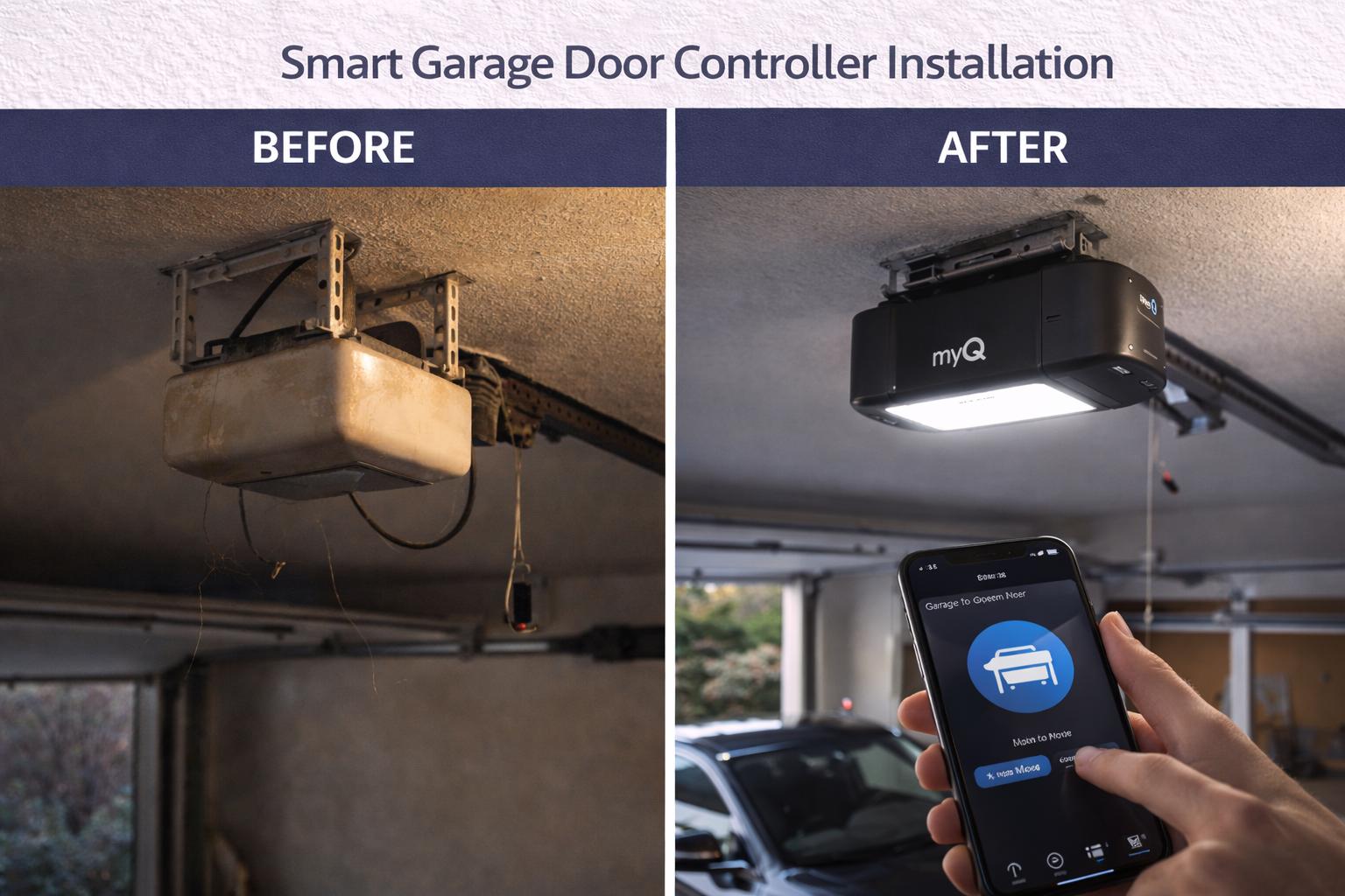 Smart Garage Door Controller Installation
